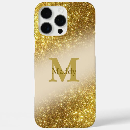 gold glitter personalized iPhone / iPad case Case-Mate iPhoneケース (裏面)