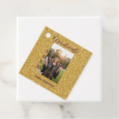 Gold glitter photo graduation add name class text フェイバータグ (インサイチュ)