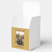 Gold glitter photo graduation add name class text フェイバーボックス (オープン)