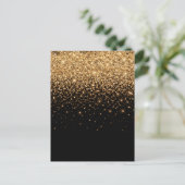 Gold Glitter Sparkle Elegant Luxury Texture        ポストカード (スタンド正面)