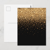 Gold Glitter Sparkle Elegant Luxury Texture        ポストカード (正面/裏面)