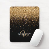Gold Glitter Sparkle Elegant Luxury Texture マウスパッド (マウス)