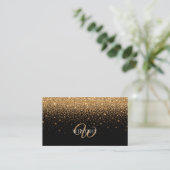 Gold Glitter Sparkle Elegant Luxury Texture        名刺 (スタンド正面)