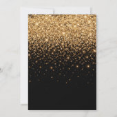 Gold Glitter Sparkle Elegant Luxury Texture        招待状 (裏面)