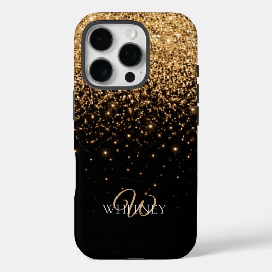 Gold Glitter Sparkle Elegant Luxury Texture        Case-Mate iPhoneケース (裏面)