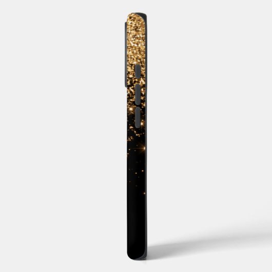 Gold Glitter Sparkle Elegant Luxury Texture        Case-Mate iPhoneケース (裏面 / 左)