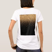 Gold Glitter Sparkle Elegant Luxury Texture        Tシャツ (裏面)