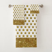 Gold glitter stars  bath towel set バスタオルセット (インサイチュ)