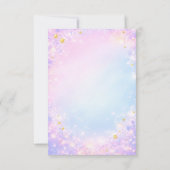 Gold Glitter Twinkle Little Star Baby Shower 招待状 (裏面)