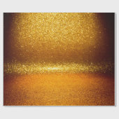 Gold  glitter vintage lights texture. christmas ab ラッピングペーパー (フラット)