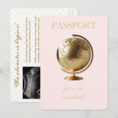 Gold Globe Passport Travel Books for Baby エンクロージャーカード (正面/裏面)