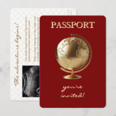 Gold Globe Passport Travel Books for Baby エンクロージャーカード (正面/裏面)