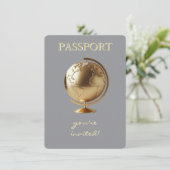 Gold Globe Passport Travel Books for Baby エンクロージャーカード (スタンド正面)