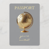 Gold Globe Passport Travel Books for Baby エンクロージャーカード (正面)