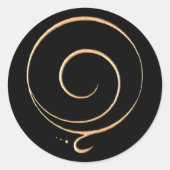 Gold Gratitude  ラウンドシール (正面)