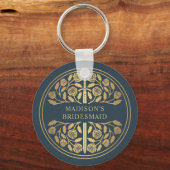 Gold Gray Sword Bridesmaid Royal Wedding Gift キーホルダー (正面)