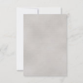 Gold & Gray Wedding RSVP (裏面)