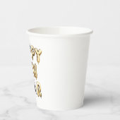 Gold Grey Happy New Year 紙コップ (左)