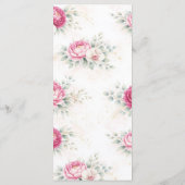 Gold Halo Garden Peonies & Orchids Floral Wedding  メニュー (裏面)