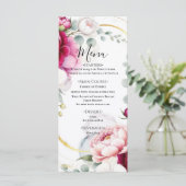 Gold Halo Garden Peonies & Orchids Floral Wedding  メニュー (スタンド正面)