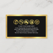 Gold Handyman Signage Frame 名刺 (裏面)