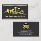 Gold Handyman Tools Building Frame 名刺 (正面/裏面)