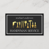 Gold Handyman Tools Frame 名刺 (正面)