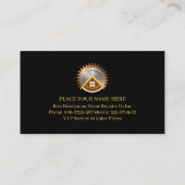 Gold Handyman Tools Home Repairs 名刺 (裏面)