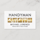 Gold Handyman Tools Icon 名刺 (正面)