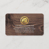 Gold Handyman Tools In Building Frame 名刺 (裏面)