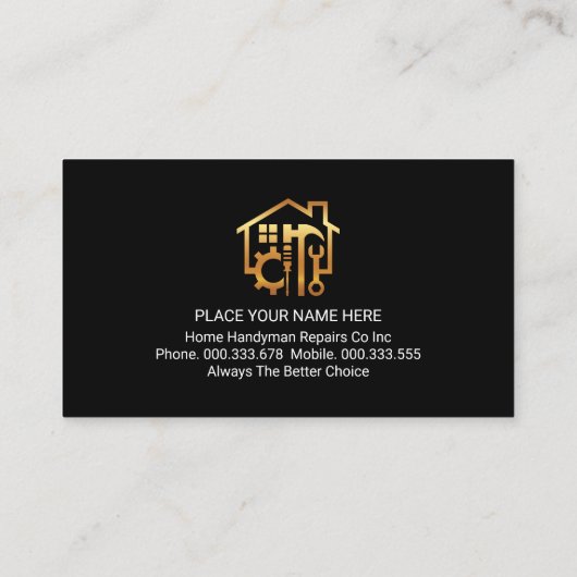 Gold Handyman Tools Layer 名刺 (裏面)