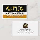 Gold Handyman Tools Layers 名刺 (正面/裏面)