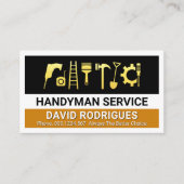 Gold Handyman Tools Layers 名刺 (正面)