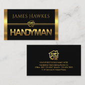 Gold Handyman Tools Panels 名刺 (正面/裏面)