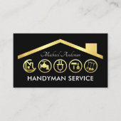 Gold Handyman Tools Roof 名刺 (正面)