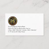 Gold Handyman Tools Roof Frame On Rocks 名刺 (裏面)