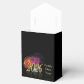 Gold Happy New Year 2026 Fireworks Gift フェイバーボックス (オープン)