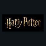 Gold Harry Potter Logo ポスター<br><div class="desc">Check out this golden Harry Potter logo!</div>