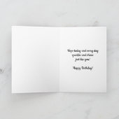 Gold Heart 15th Birthday カード (内部)