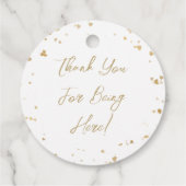 Gold Heart “Mr & Mrs” Wedding フェイバータグ (裏面)