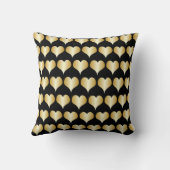 Gold Hearts Design クッション (裏面)