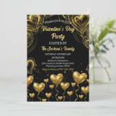 Gold Hearts Valentine's Day Party 招待状 (スタンド正面)