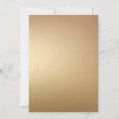 Gold Holiday Party Festive Christmas Wreath 招待状 (裏面)