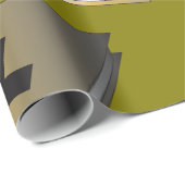 Gold Holy Bible with Black Cross Religious ラッピングペーパー (ロールコーナー)