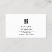 Gold Home Remodeling House Icon Business Card 名刺 (裏面)
