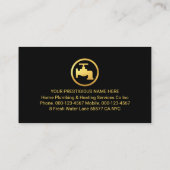 Gold Home Rooftop Plumbing Pipeline Plumber Repair 名刺 (裏面)