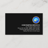 Gold Home With Paint Splatter Painter Service 名刺 (裏面)