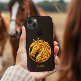 Gold Horse iPhone 13ケース