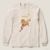 Gold Horse Chinese New Year 2026  トライブレンドＴシャツ (デザイン正面)