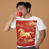Gold Horse Chinese New Year 2026 Coffee Mug マグカップ